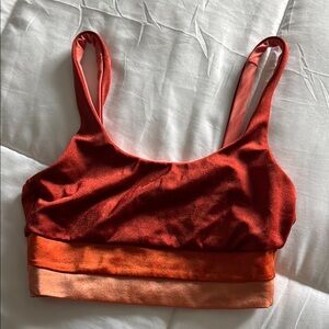 Women's Red Velvet Bralette